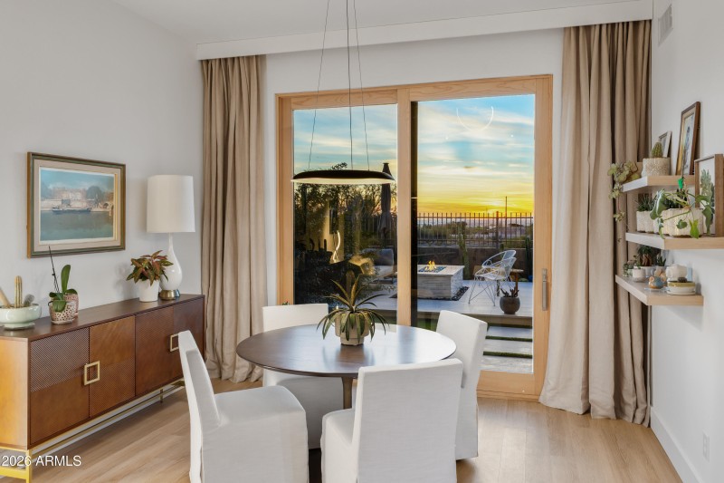 Dining Area at Sunset