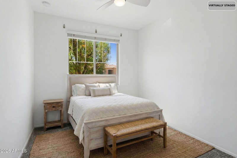 Downstairs Bedroom (Virutally Staged)