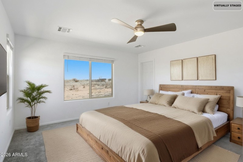 Primary Bedroom Virtually Staged