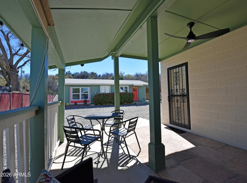Back Covered Patio of Main House