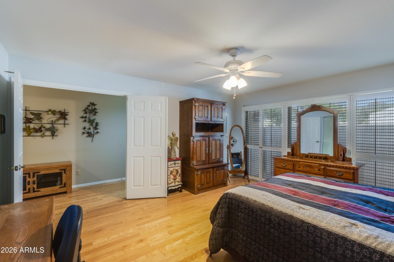 Primary Bedroom w Double Door Entry