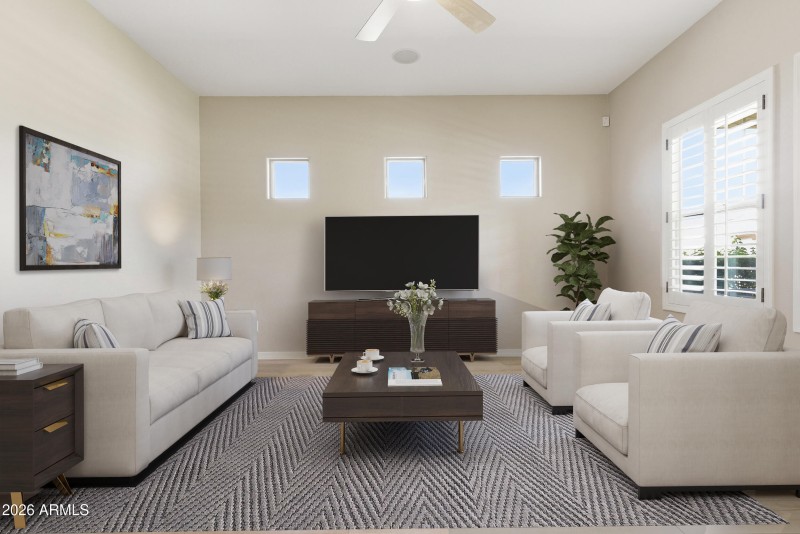 Virtually Staged Room