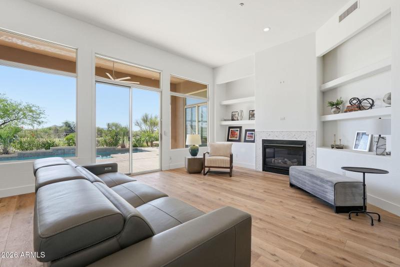 Gas Fireplace in Living Space