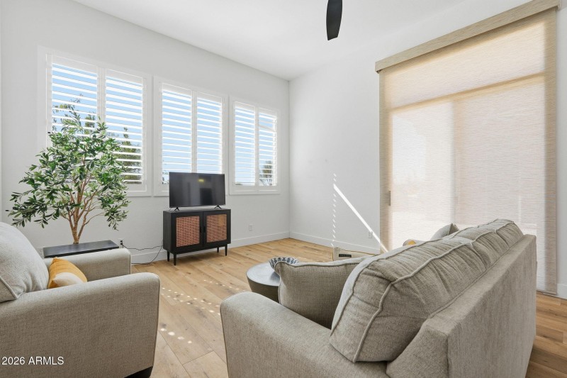 Family Room Sliding Doors to Backyard