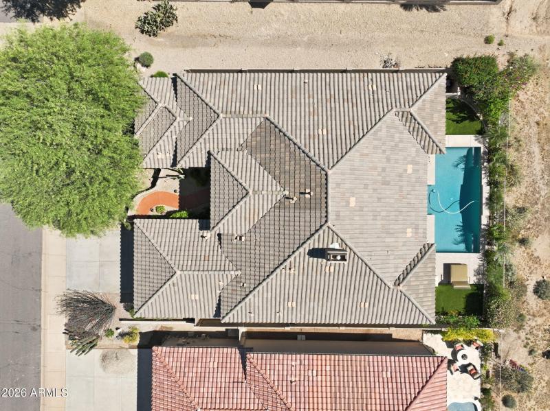 Birds Eye View of Lot