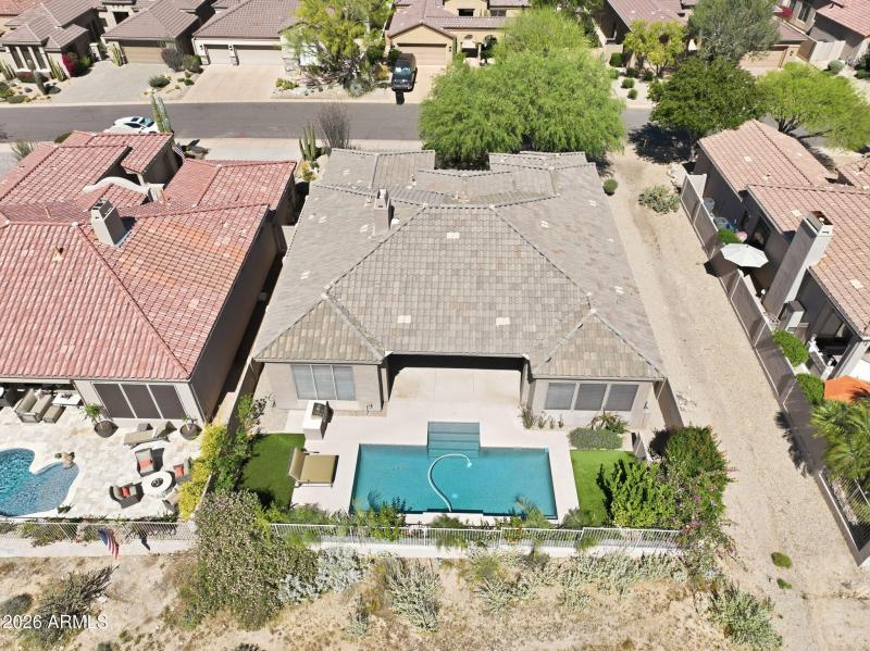 Aerial View of Backyard