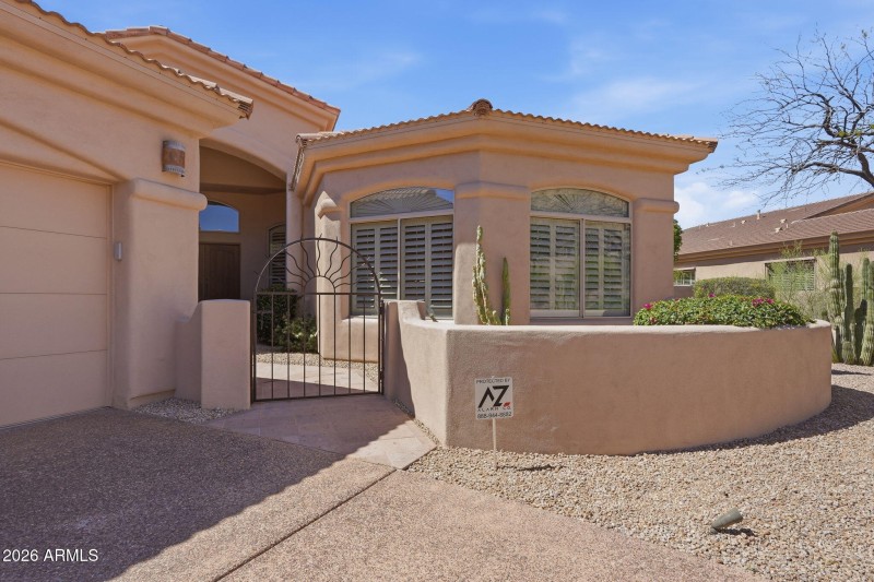 Gated Front Courtyard