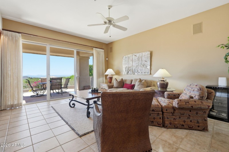 Family Room with Mtn & City Views