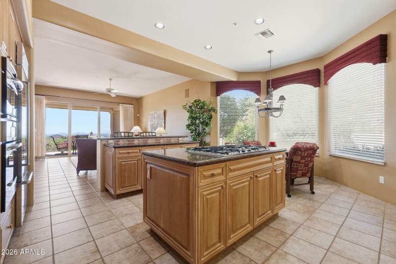 Kitchen open to Family Room