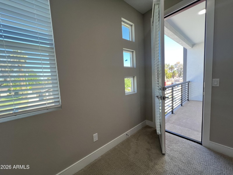 Master Bedroom opens to Balcony