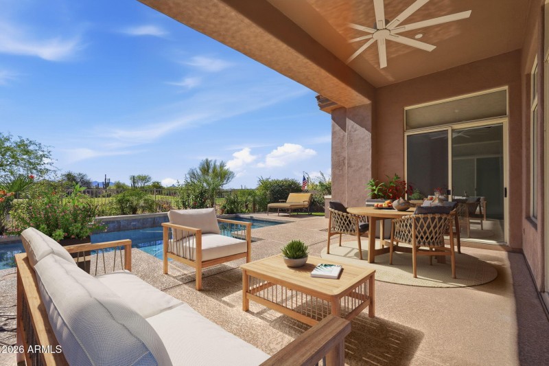 Spacious Patio - Virtually Staged