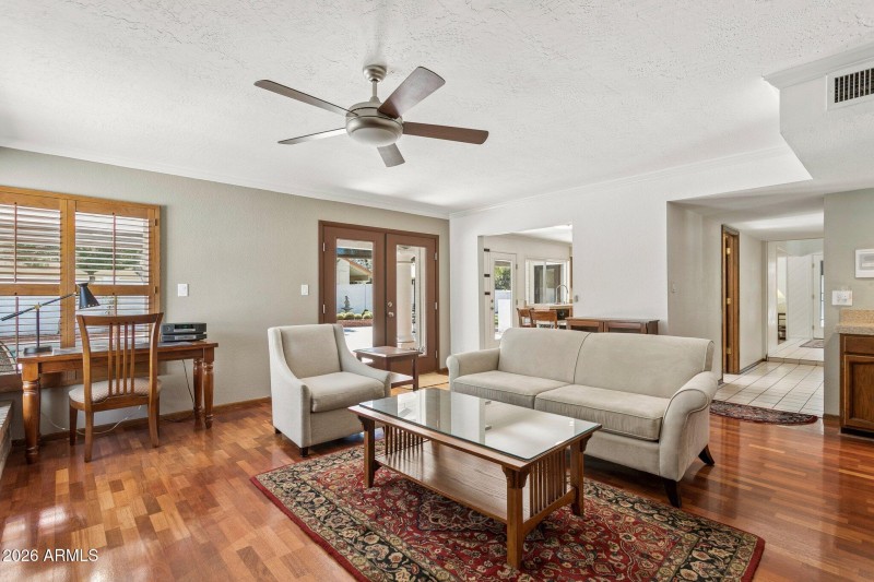 French Doors to Backyard