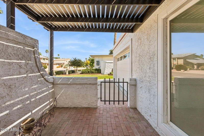 Private Patio off 2nd Bedroom
