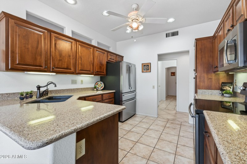 Kitchen towards Laundry/Office