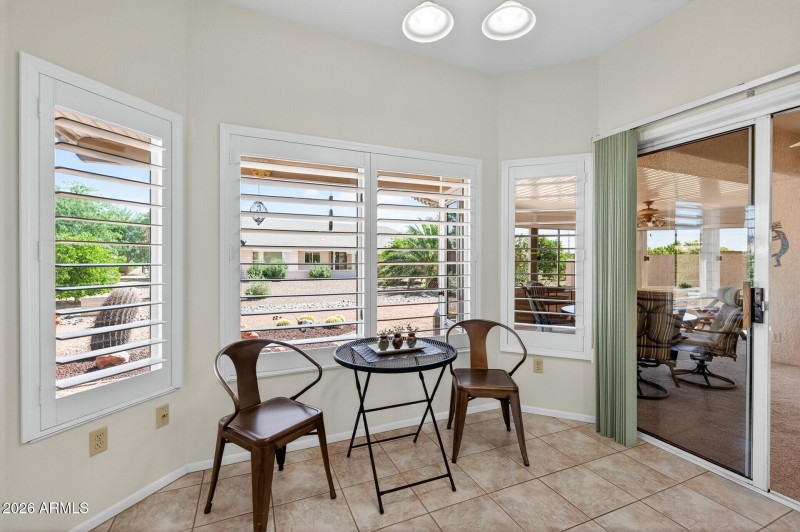 Eat-in Kitchen towards Screened Patio