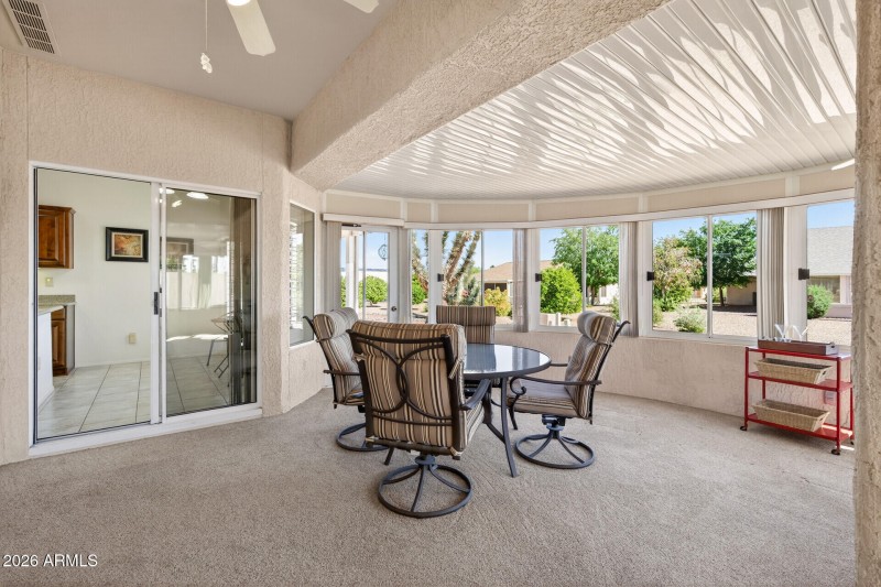 Screened Patio towards Kitchen