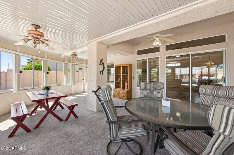 Screened Patio towards Living Room