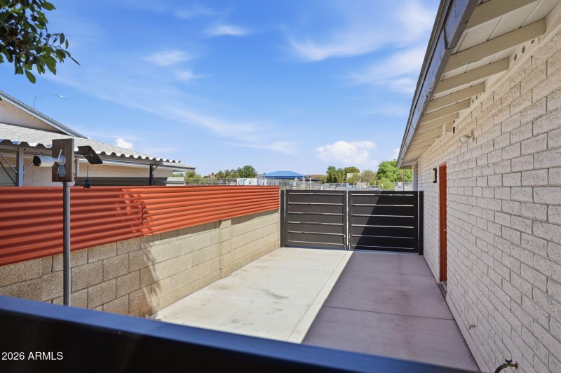 RV gate and paved drive