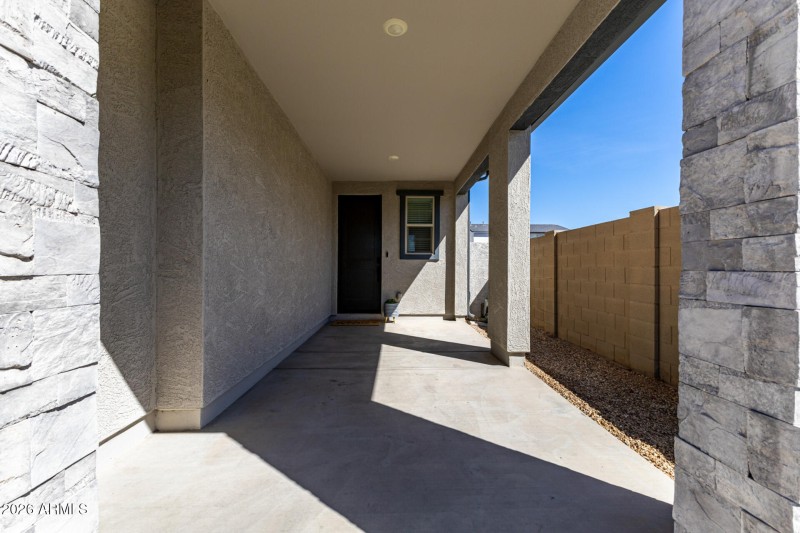Covered Patio Entrance