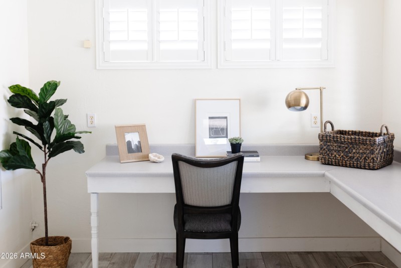 Office with Built-in Desk