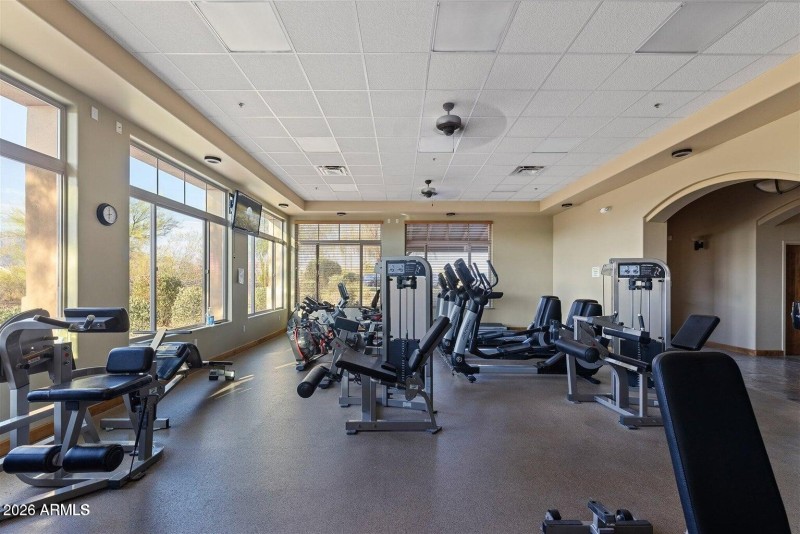 Clubhouse fitness center