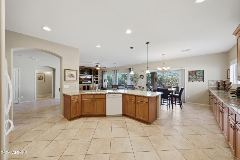 Kitchen in great room