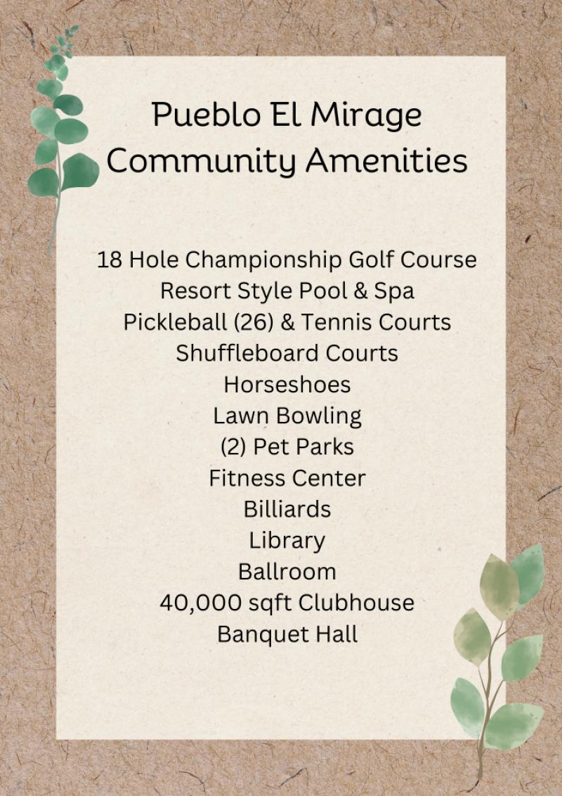 Community Ammenities