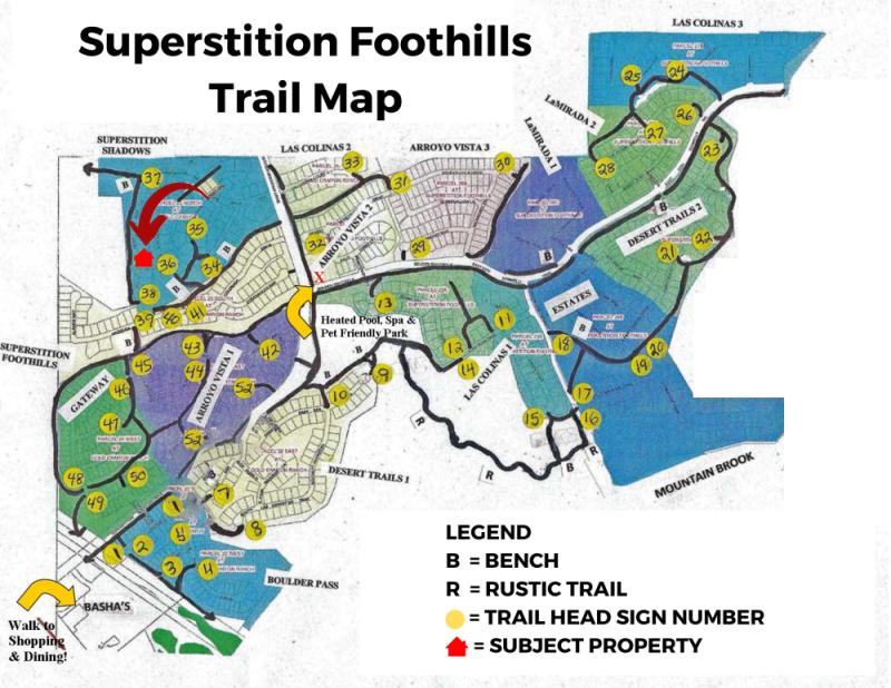 Superstition Foothills Trail Map