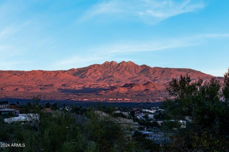 Four Peaks at dusk