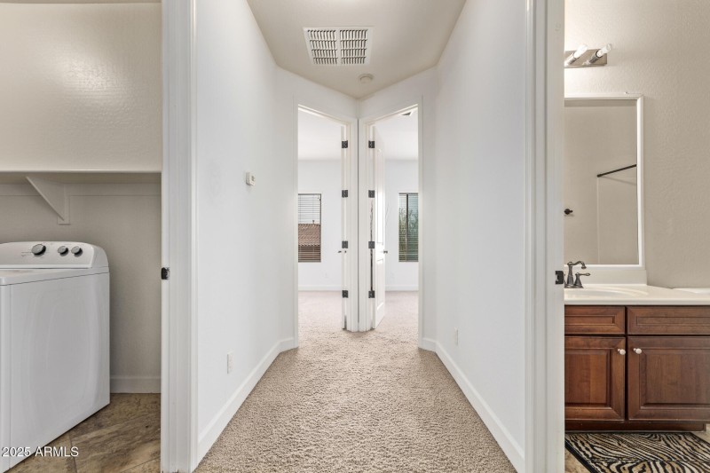 Upstairs Hall & Laundry Area