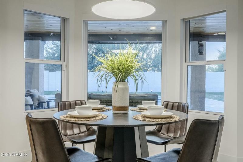 Casual Dining Looking to Backyard