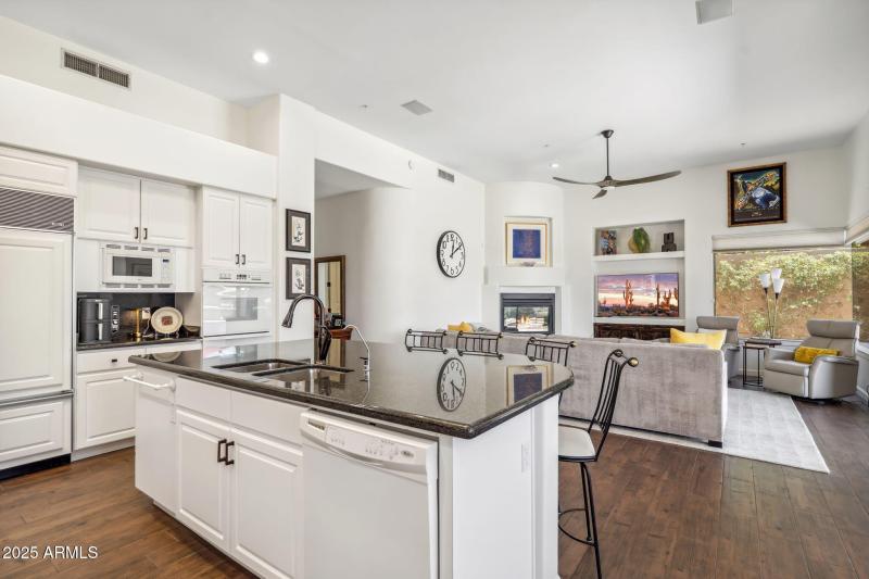 Kitchen Opens to Family Room