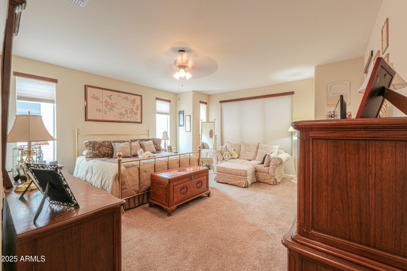 Extended master bedroom