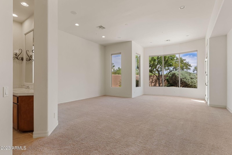 Master suite with sitting room