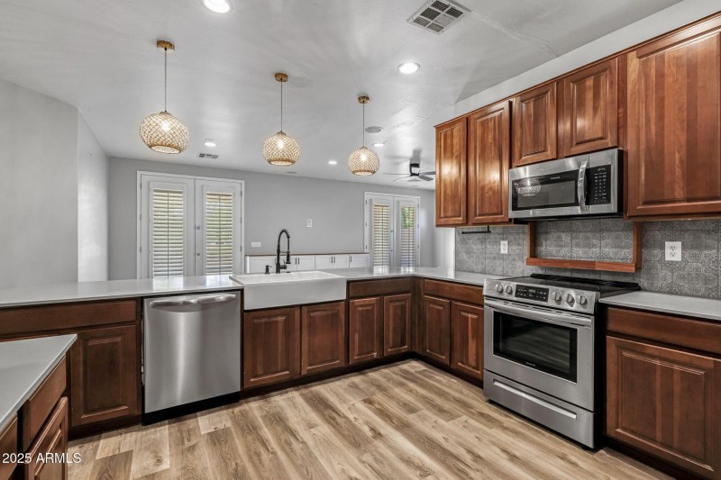 Back view of Kitchen