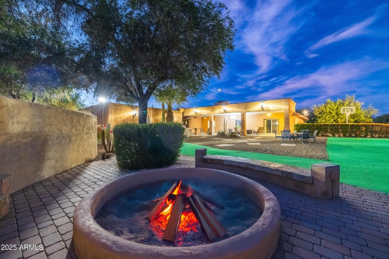 back yard fire pit