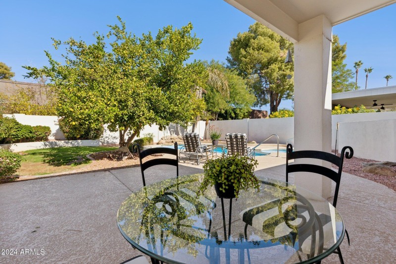 Covered patio