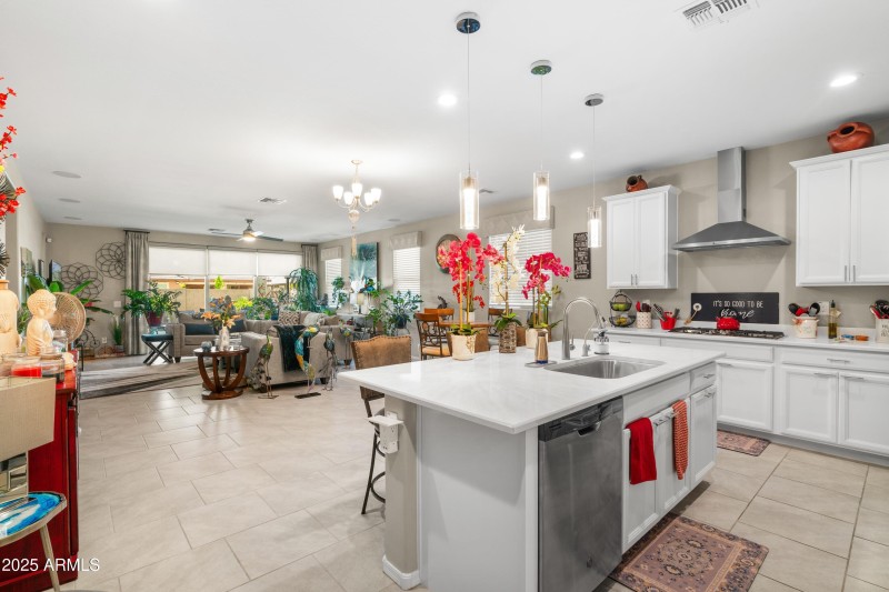 Kitchen Open to Entertaining Area