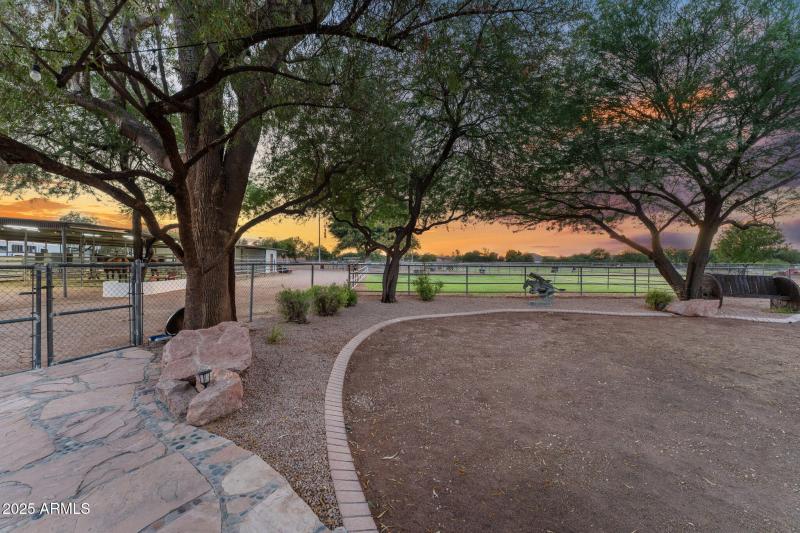 Scenic pasture framed by Arizona sunsets