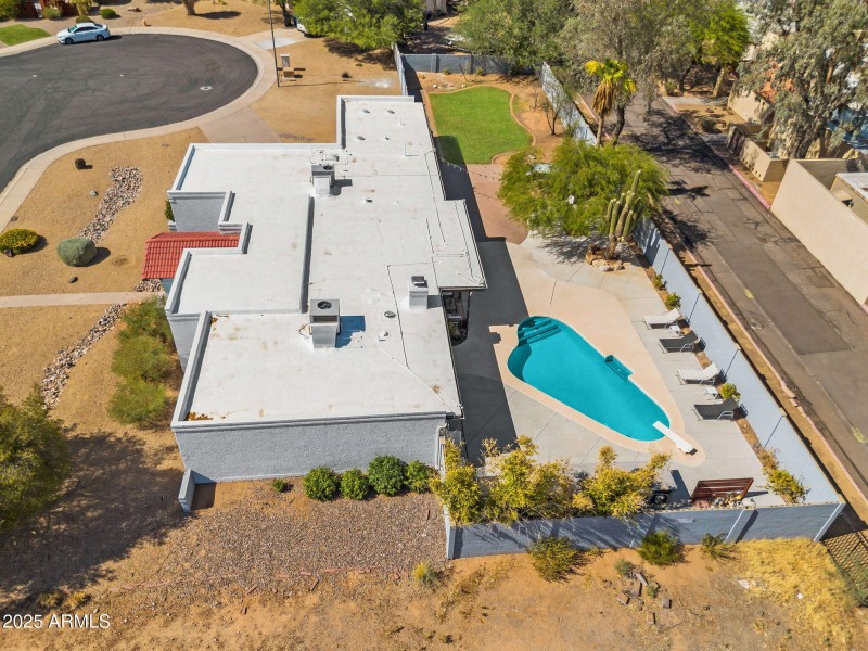 Aerial View of the House