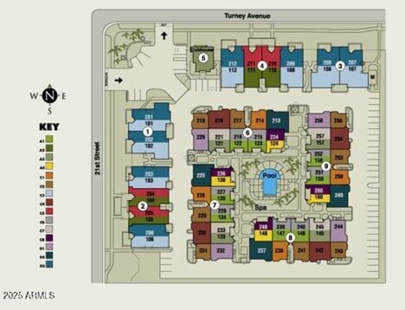 Biltmore Palms Site Map