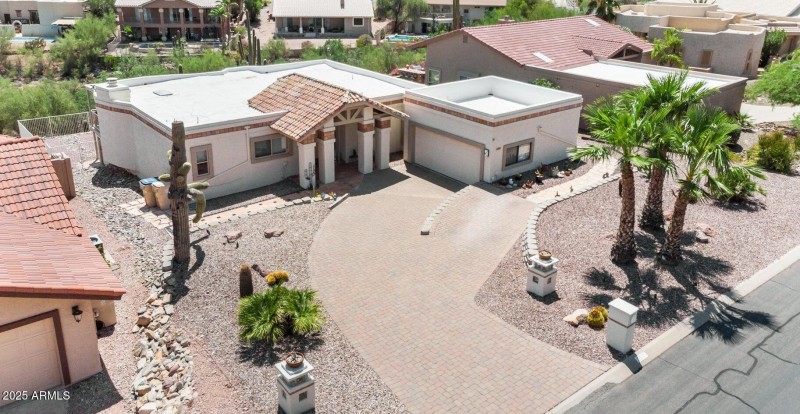 Paver Drive with extra slab parking