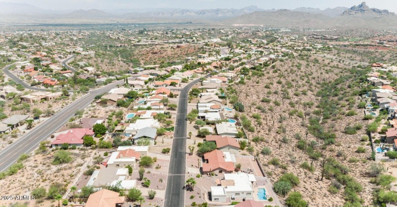 High looking East