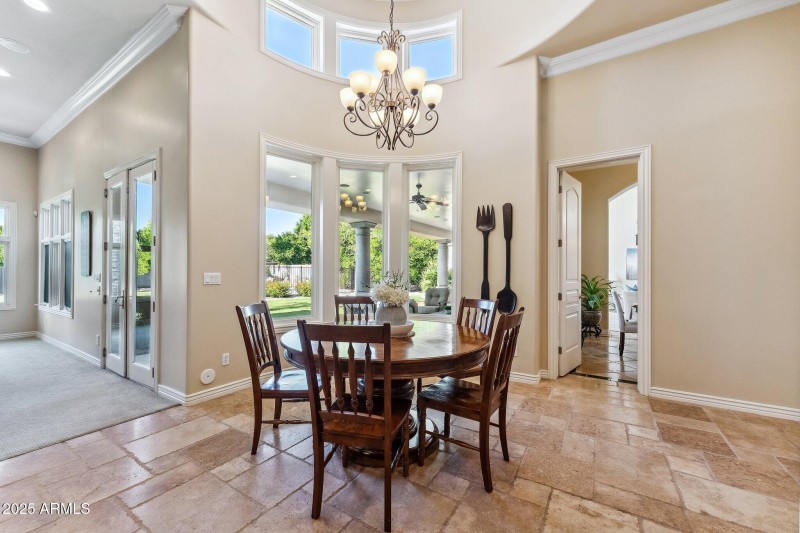 Casual Dining with Elevated Ceilings