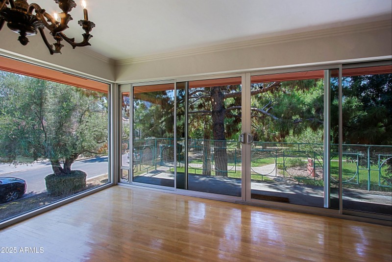 Floor to ceiling window view