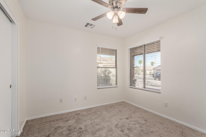 Guest Bedroom with Front Windows