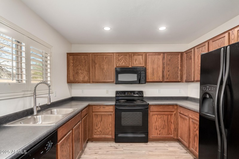Kitchen with Wood Cabinetry