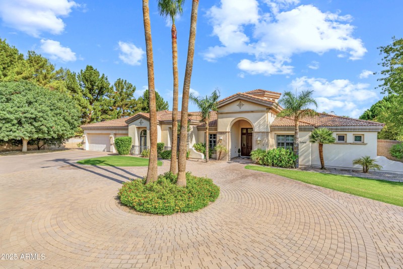 Expansive Paved Driveway