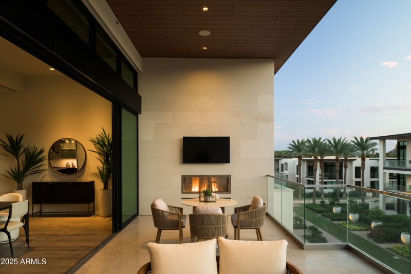 Covered Patio Overlooking Penthouse Row