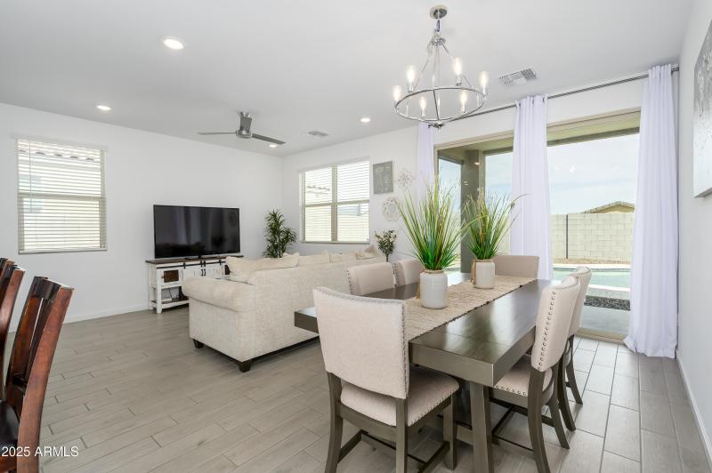 Pool View from Dining Area!